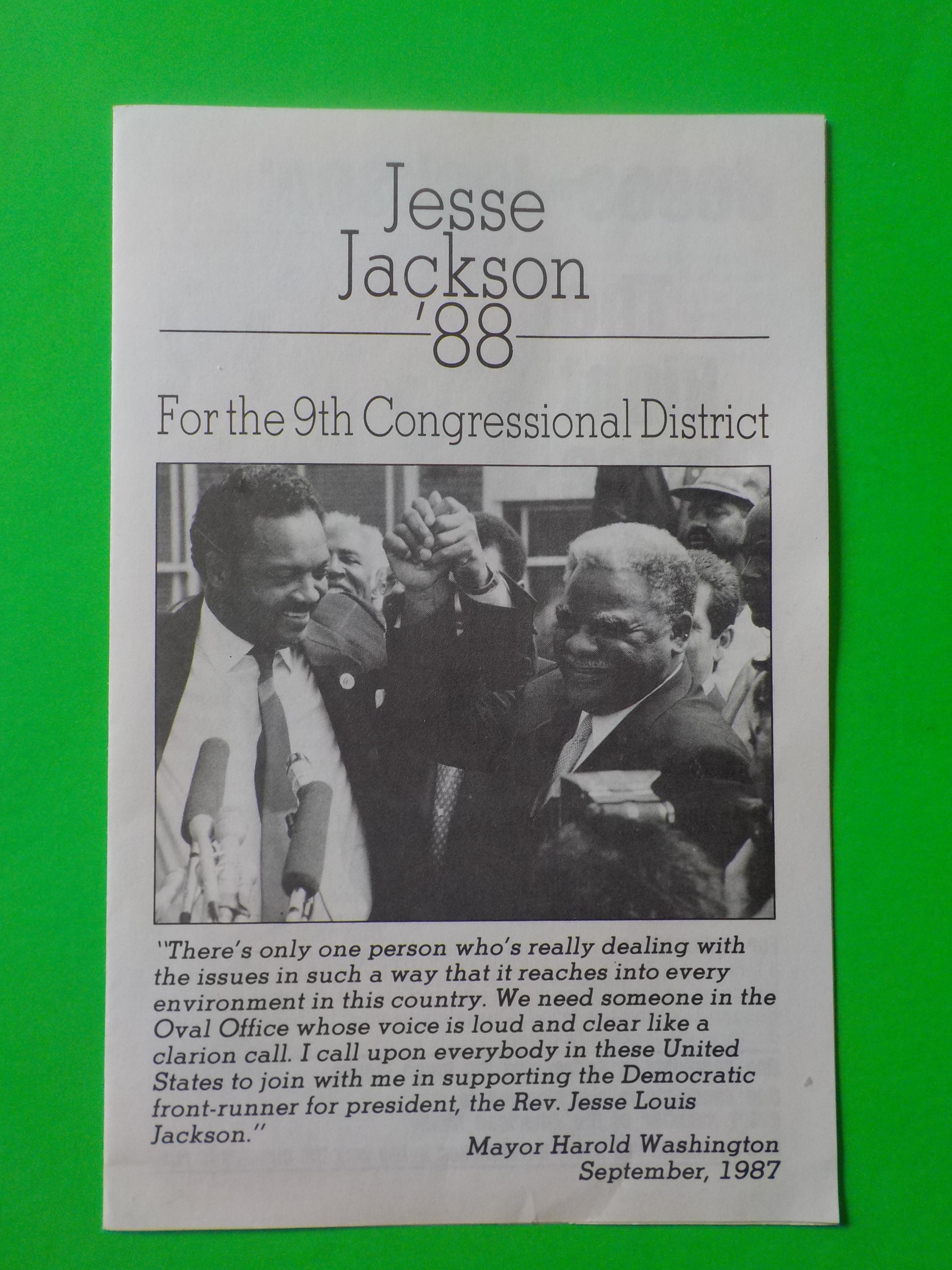 Jesse '88 flyer