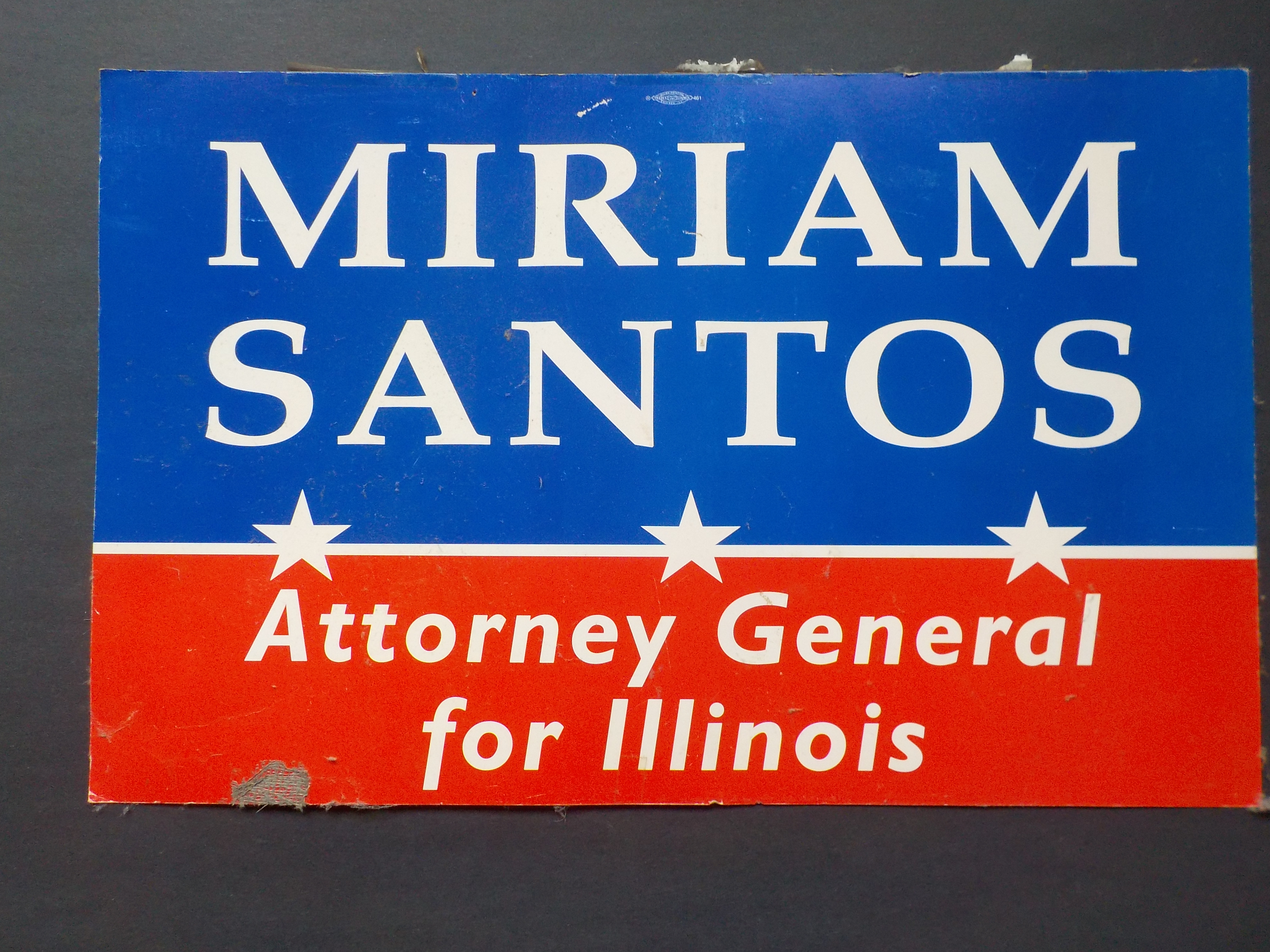 Santos yard sign