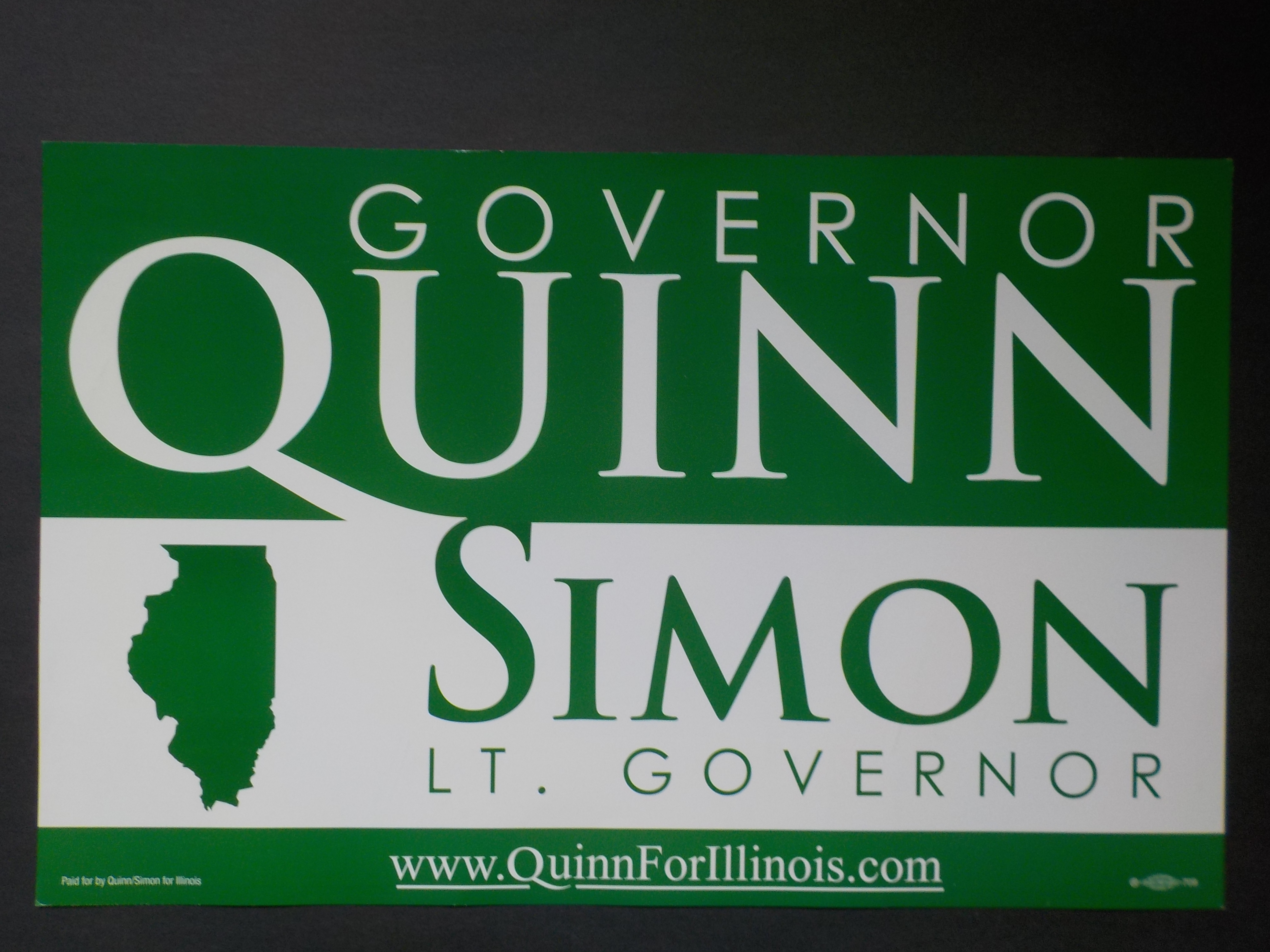 Quinn yard sign